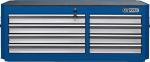 MASTERline Großraum-Werkstattwagenaufsatz, mit 8 Schubladen blau/silber
