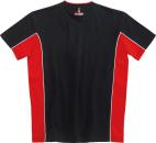 T-Shirt Rot-Schwarz, XL