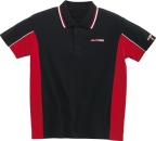 Polo-Shirt-schwarz-rot, M