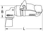 SlimPOWER Mini-Druckluft-Schleifmaschine für kleine Pads, 16500 U/min