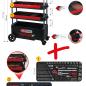 Preview: BUTLER Werkzeugwagen / Montagewagen, klappbar, absenkbar, verschließbar mit 175 Premium-Werkzeugen