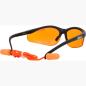 Preview: Schutzbrille-orange, mit Ohrstöpsel