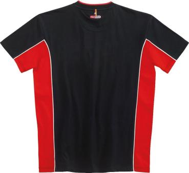 T-Shirt Rot-Schwarz, L