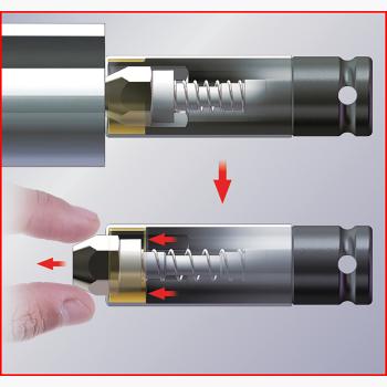 1/2" SlimPower Alu-Felgen Kraft-Stecknuss-Satz mit integrierten Magneten, 6-tlg