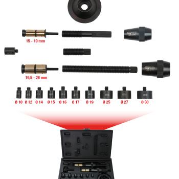 Universal-Kupplungs-Zentrier-Werkzeug-Satz Ø 15,0 26,0 mm, 19-tlg