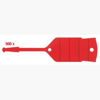 Schlüsselanhänger mit Schlaufe, rot, 500 Stück