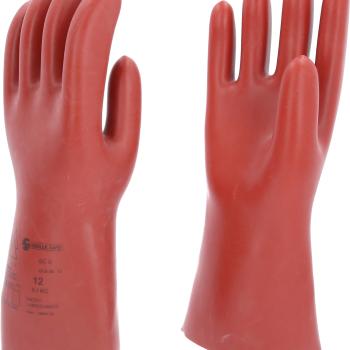 Elektriker-Schutzhandschuh mit mechanischem Schutz, Größe 12, Klasse 0, rot