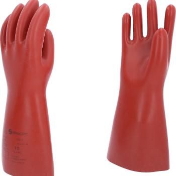 Elektriker-Schutzhandschuh mit mechanischem Schutz, Größe 10, Klasse 1, rot