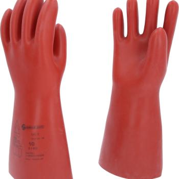 Elektriker-Schutzhandschuh mit mechanischem Schutz, Größe 10, Klasse 2, rot