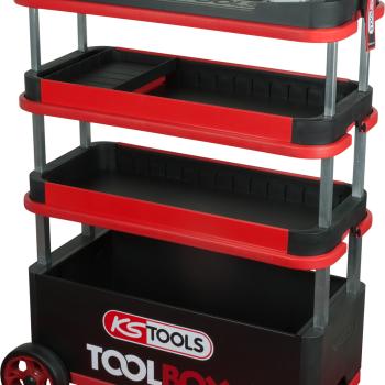TOOLBOX Werkzeugwagen / Montagewagen, absenkbar und verschließbar