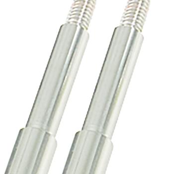 Rundadapter, 10mm, 2er Pack, verchromt