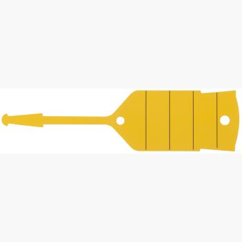 Schlüsselanhänger mit Schlaufe, gelb, 500 Stück