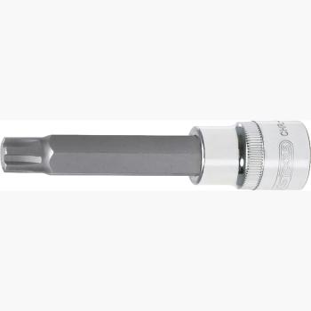 1/2" CHROMEplus Bit-Stecknuss RIBE,lang, M10, 240 mm