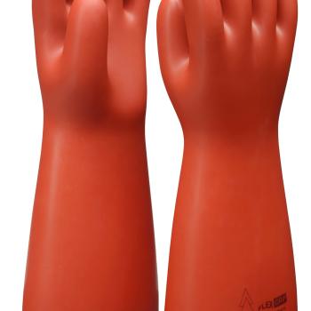 Elektriker-Schutzhandschuh mit mechanischem Schutz, Größe 12, Klasse 1, rot