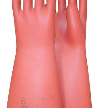 Elektriker-Schutzhandschuh mit mechanischen und thermischen Schutz, Größe 10, Klasse 3, rot