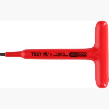 T-Griff-Torx-Stiftschlüssel mit Schutzisolierung, T20, 120 mm