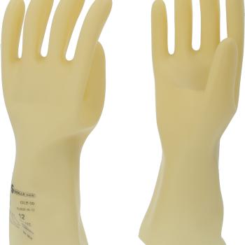 Elektriker-Schutzhandschuh mit Schutzisolierung, Größe 12, Klasse 00, weiß
