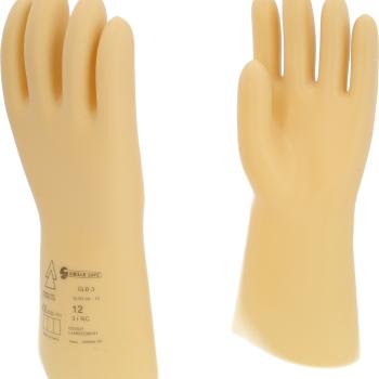 Elektriker-Schutzhandschuh mit Schutzisolierung, Größe 12, Klasse 3, weiß