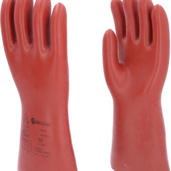 Elektriker-Schutzhandschuh mit mechanischem Schutz, Größe 12, Klasse 0, rot
