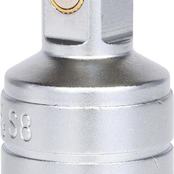 3/8" Öldienst-Bit-Stecknuss für Innenvierkant-Schrauben mit Magnet, 8 mm