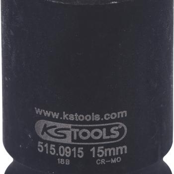 1/2" 12-kant-Kraft-Stecknuss, kurz, 15mm