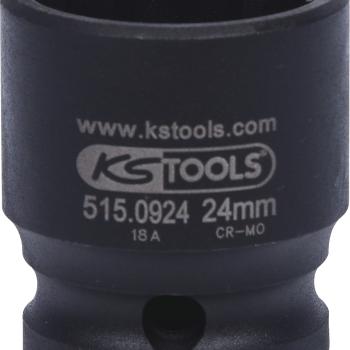1/2" 12-kant-Kraft-Stecknuss, kurz, 24mm