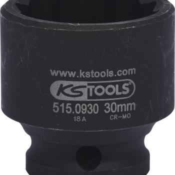 1/2" 12-kant-Kraft-Stecknuss, kurz, 30 mm