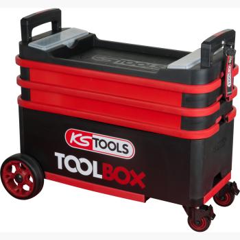TOOLBOX Werkzeugwagen / Montagewagen, absenkbar und verschließbar