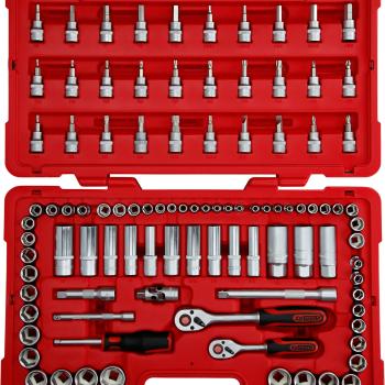 1/4"+3/8" Steckschlüssel-Satz, 100-tlg