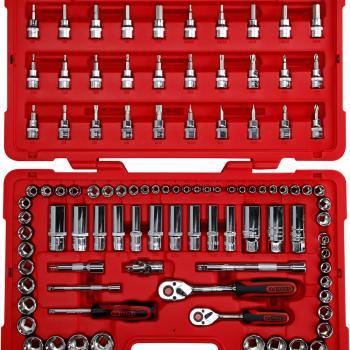 1/4"+3/8" CHROMEplus Steckschlüssel-Satz, 100-tlg