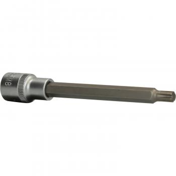 1/2" RIBE-Bit-Stecknuss, 140 mm lang, M8