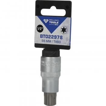 1/2" Torx-Bit-Stecknuss, 55 mm lang, T60