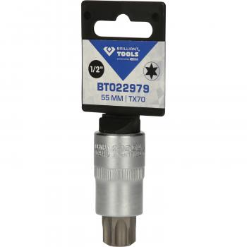 1/2" Torx-Bit-Stecknuss, 55 mm lang, T70