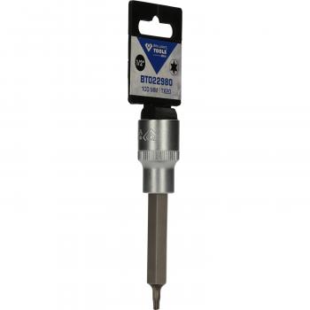 1/2" Torx-Bit-Stecknuss, 100 mm lang, T20