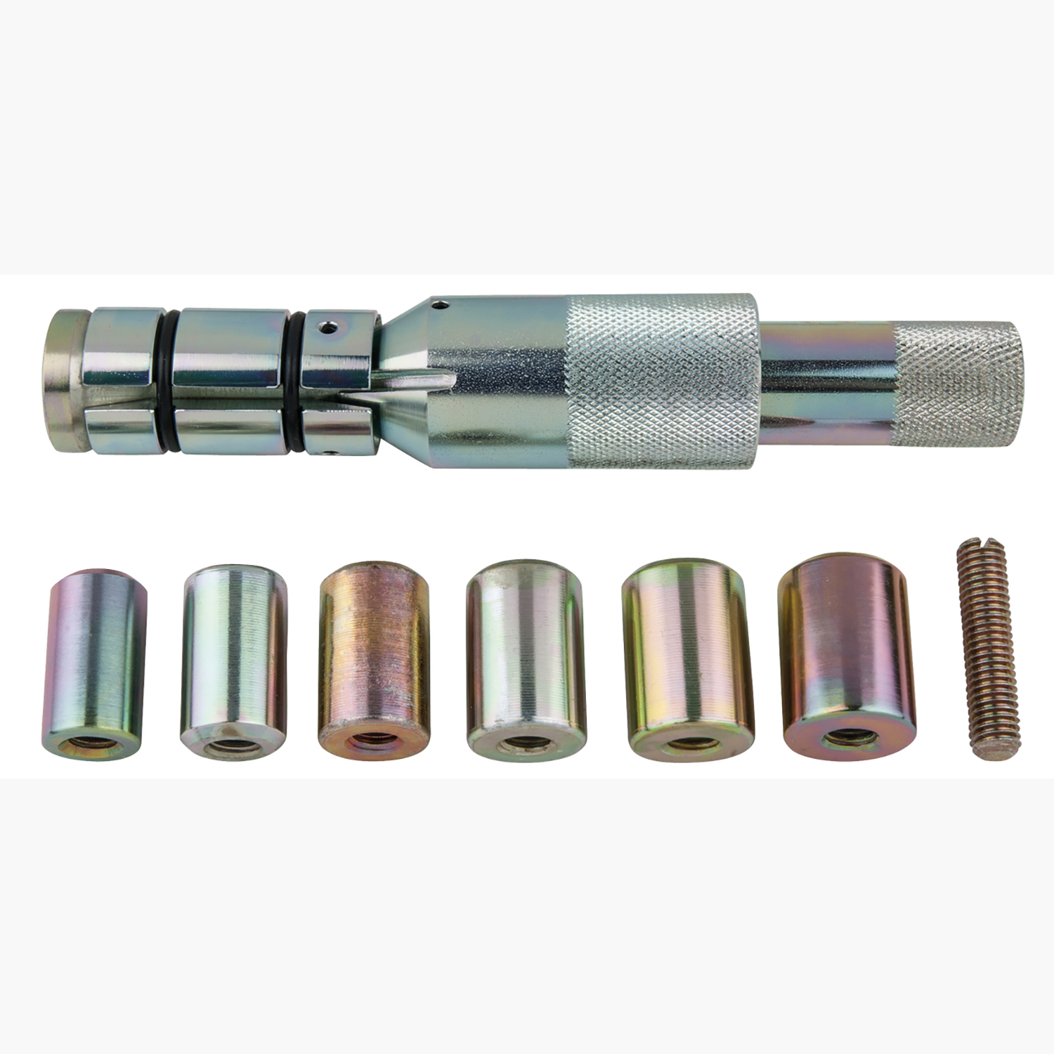 Werkzeuge24 - KS Tools Premiumwerkzeuge - Kupplungs-Zentrier-Werkzeug-Satz  Ø 24,0 - 36,0 mm mit Zentrierhülsen, 9-tlg