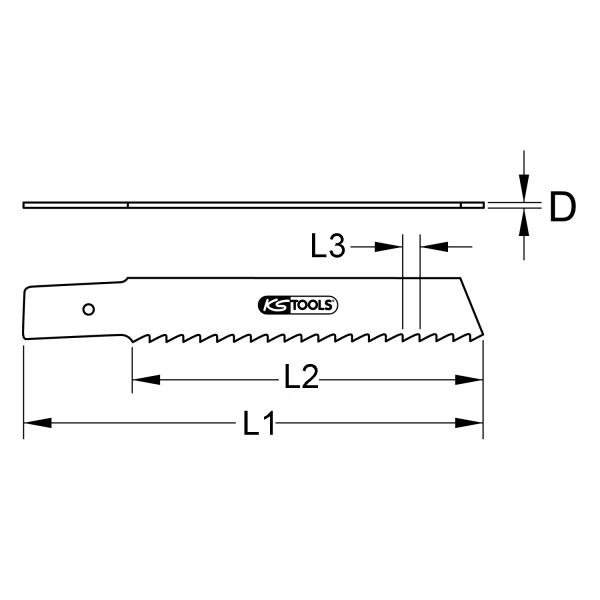 Säbelsägeblatt Rems, HSS-Bi-Metall, 150mm, 1,8mm, 5er Pack