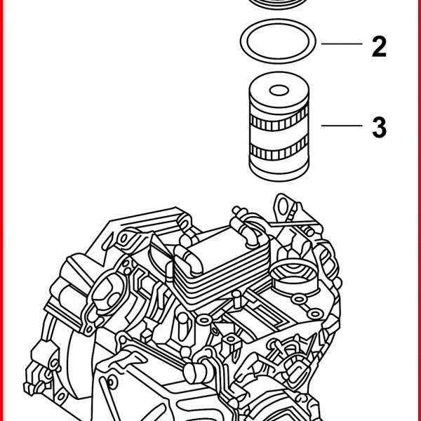 1/2" Ölfilterschlüssel für DSG-Getriebeölwechsel für Common-Rail-Motoren, kurz, 24mm
