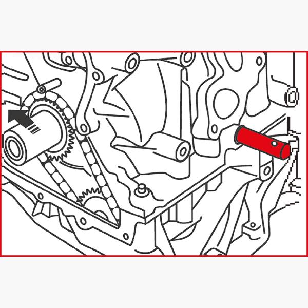 Motoreinstell-Werkzeug-Satz für Nissan / Renault, 8-tlg