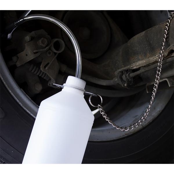 Druckluft-Bremsentlüftungsgerät mit Auffangflasche