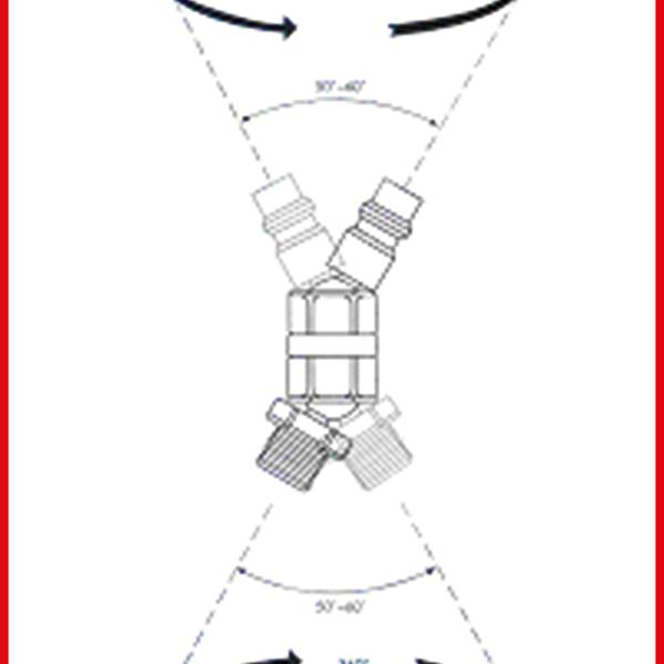 1/4'' Metall-Kugelgelenk-Stecknippel, 46mm