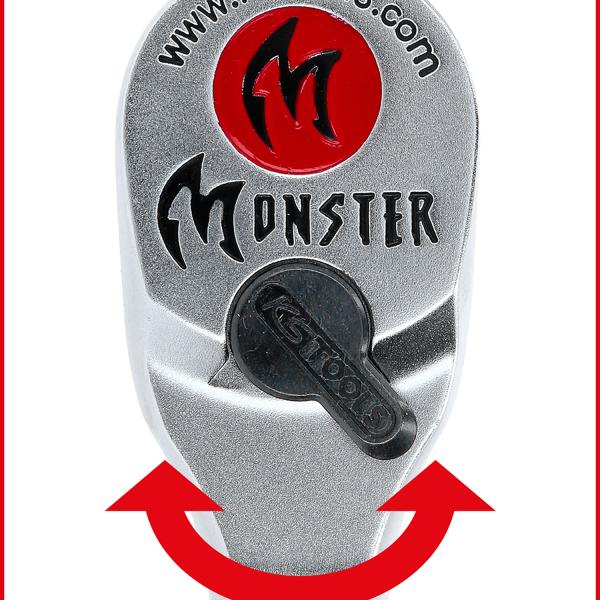 3/8" Monster Umschaltknarre, 100 Zahn