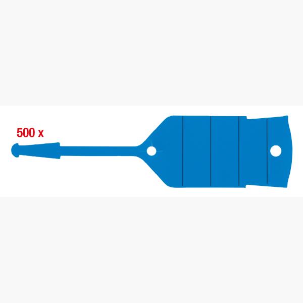 Schlüsselanhänger mit Schlaufe, blau, 500 Stück