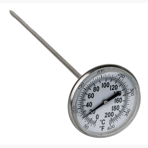 Thermometer, 0-200°C/0-400°F, L =210mm