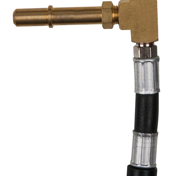 Manometer-Anschlussschlauch mit 1/4" Schlauchanschluss inkl.Druckablassventil transparenten Schlauch
