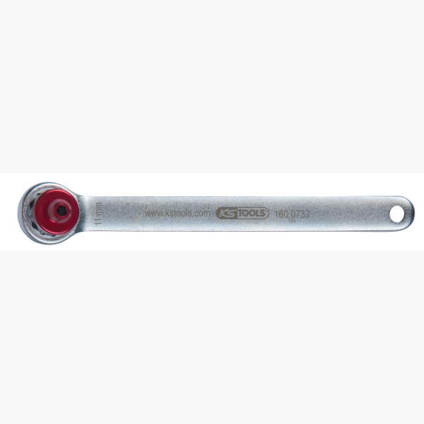 Bremsen-Entlüftungsschlüssel, extra kurz, 11 mm, rot