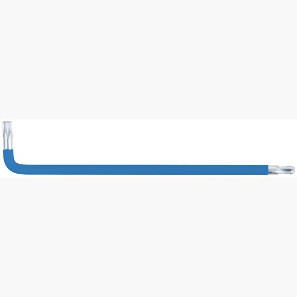 Kugelkopf-Torx-Winkelstiftschlüssel, XL, T20, Blau