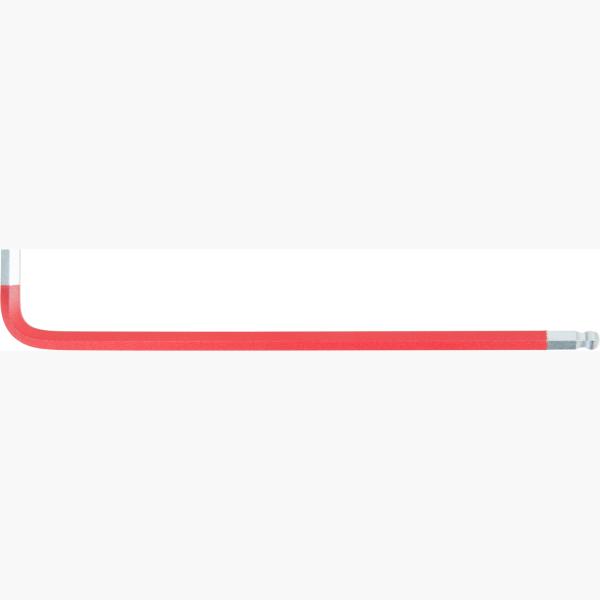 Kugelkopf-Innensechskant-Winkelstiftschlüssel, extra lang, 10 mm