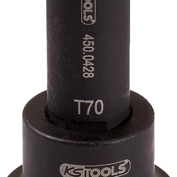 3/4" Kraft-Bit-Stecknuss Torx, lang, T80