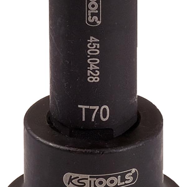 3/4" Kraft-Bit-Stecknuss Torx, lang, T100