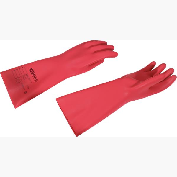 Elektriker-Schutzhandschuh mit Schutzisolierung, Größe 10, Stärke 1, Klasse0, rot